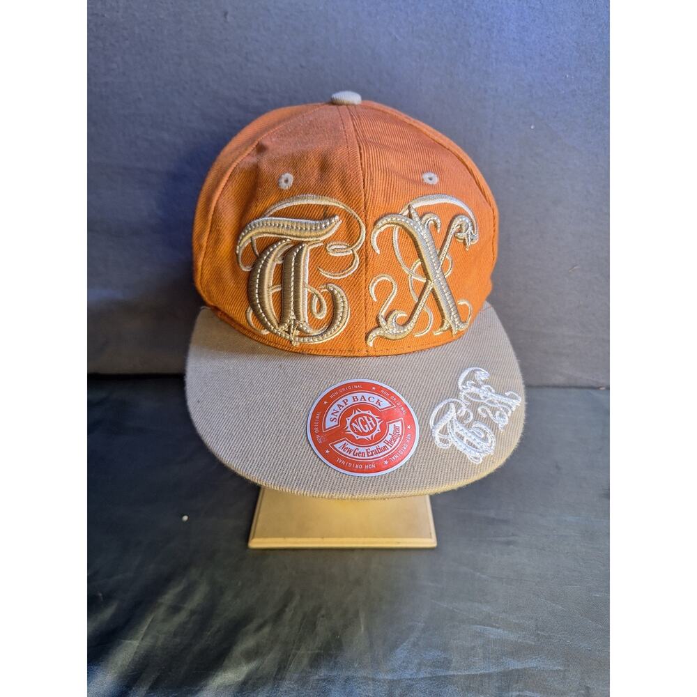 University of Texas Longhorns Script Logo Snapback Baseball Hat One Size Fits